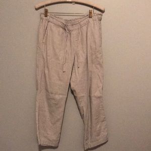 Grey linen pants
